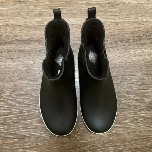 Kamik Black Winter Rain Boots Slip-On Ankle - Picture 3 of 8